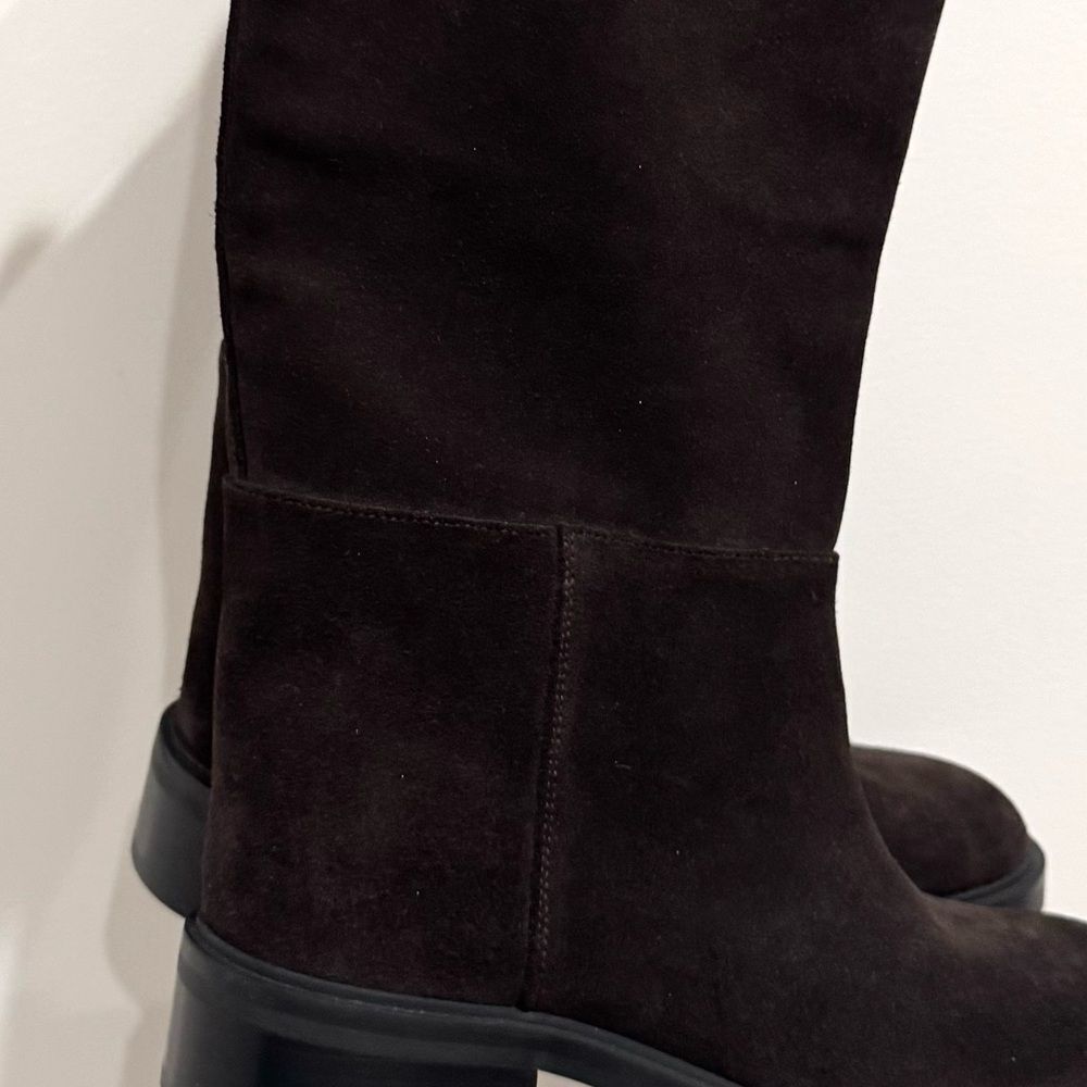 COS SUEDE RIDING BOOTS in Chocolate brown - Picture 12 of 16
